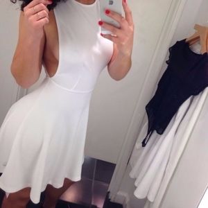American Apparel Sleeveless Skater Dress - White